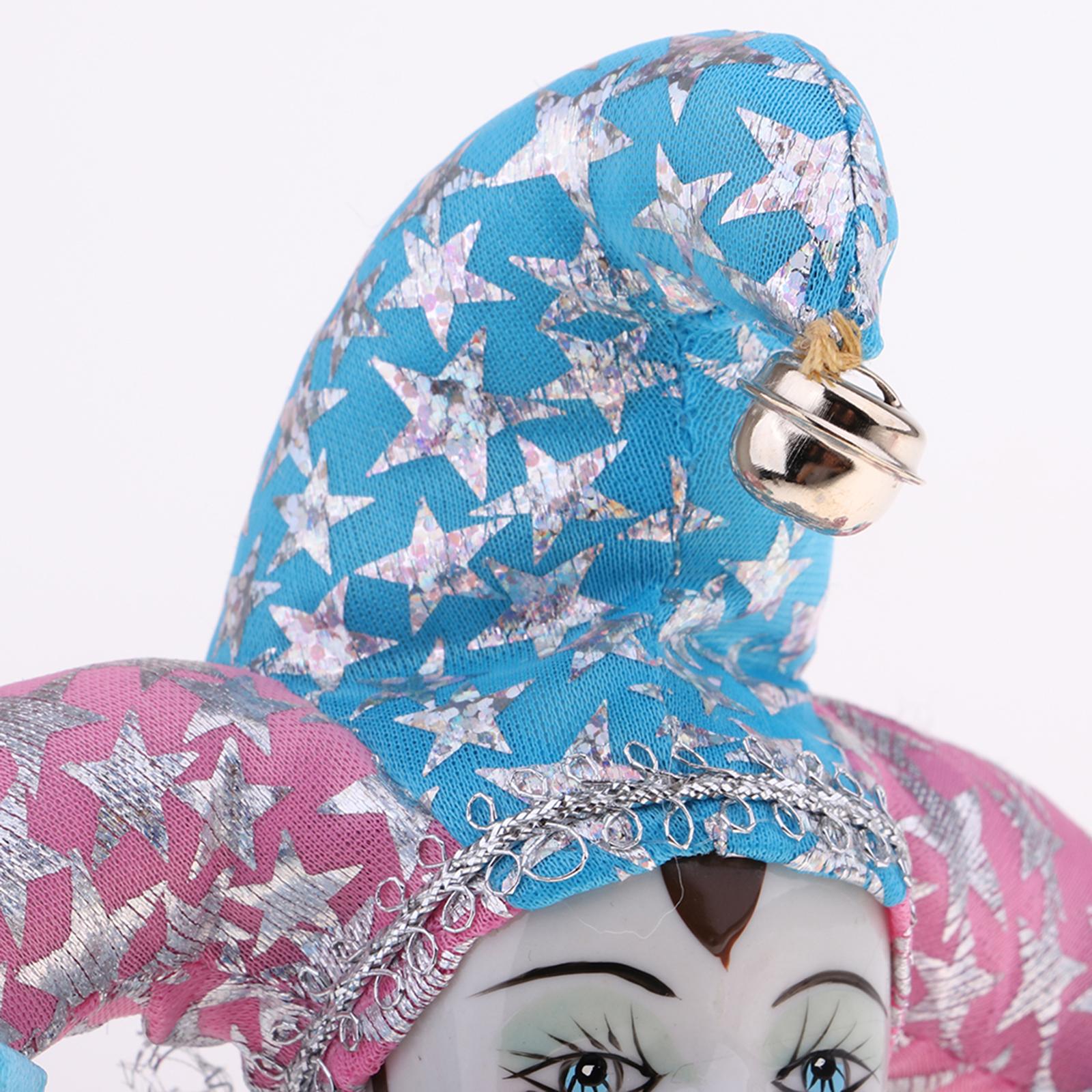 Vintage Collectible Clowns - Porcelain Dolls Collectible 20cm Articulated Triangel
