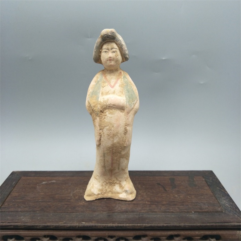 Vintage Collectible Pottery - Antique Tang Dynasty Sancai Pottery Beauty