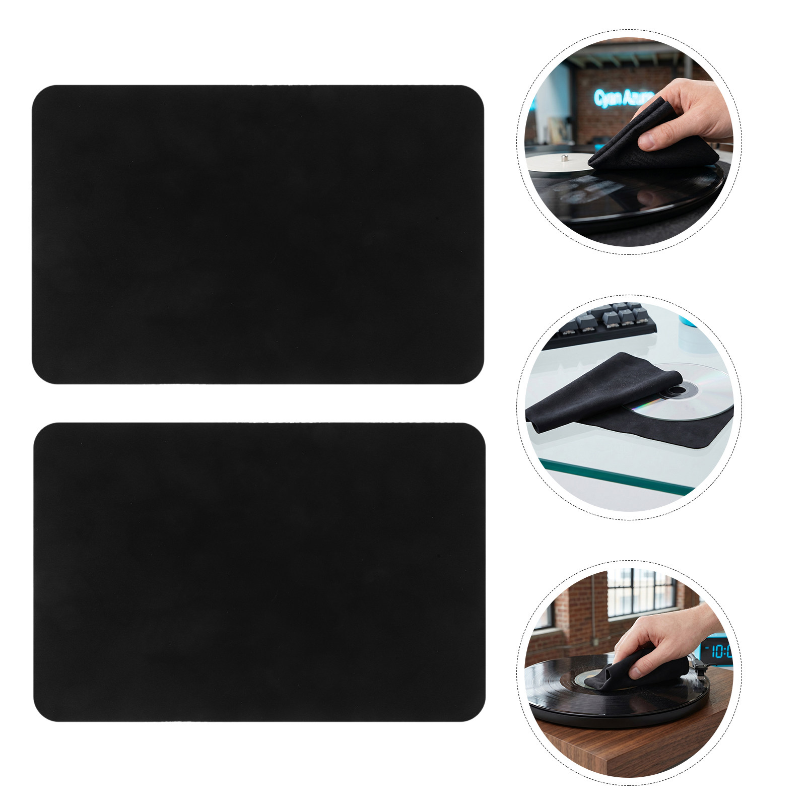 Vinyl Record Cleaner - 10 Pcs Microfiber Cleaning Cloth Vinyl