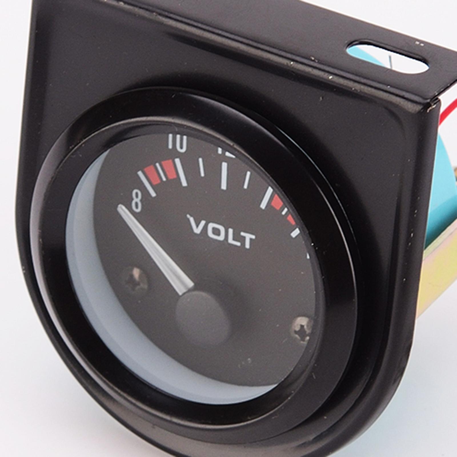 Analog Meter Gauge - Car Volt Meter Analog 52mm Stainless