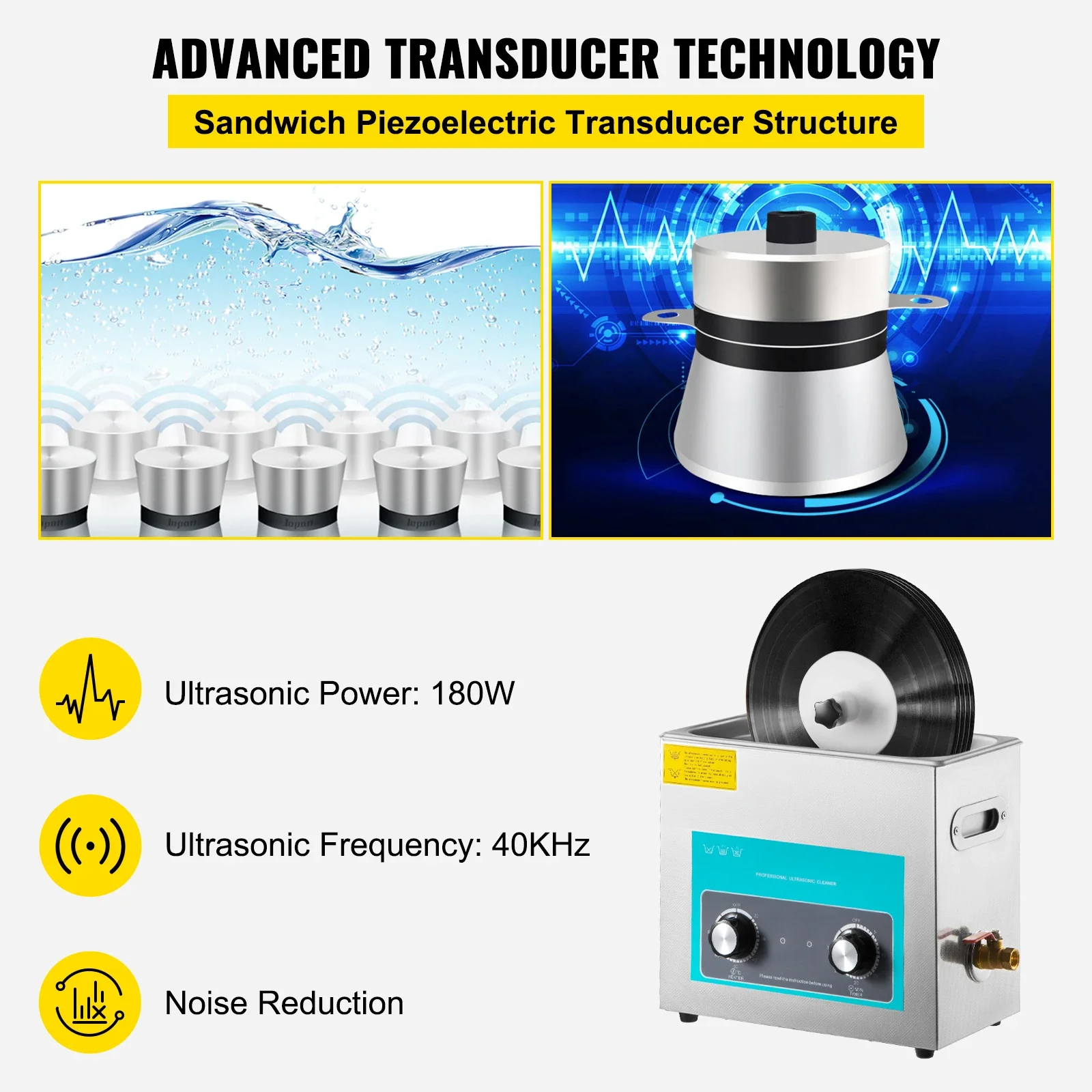 SIHAO 6L Ultrasonic Vinyl Reco - đánh giá và giá Vinyl Record Cleaner