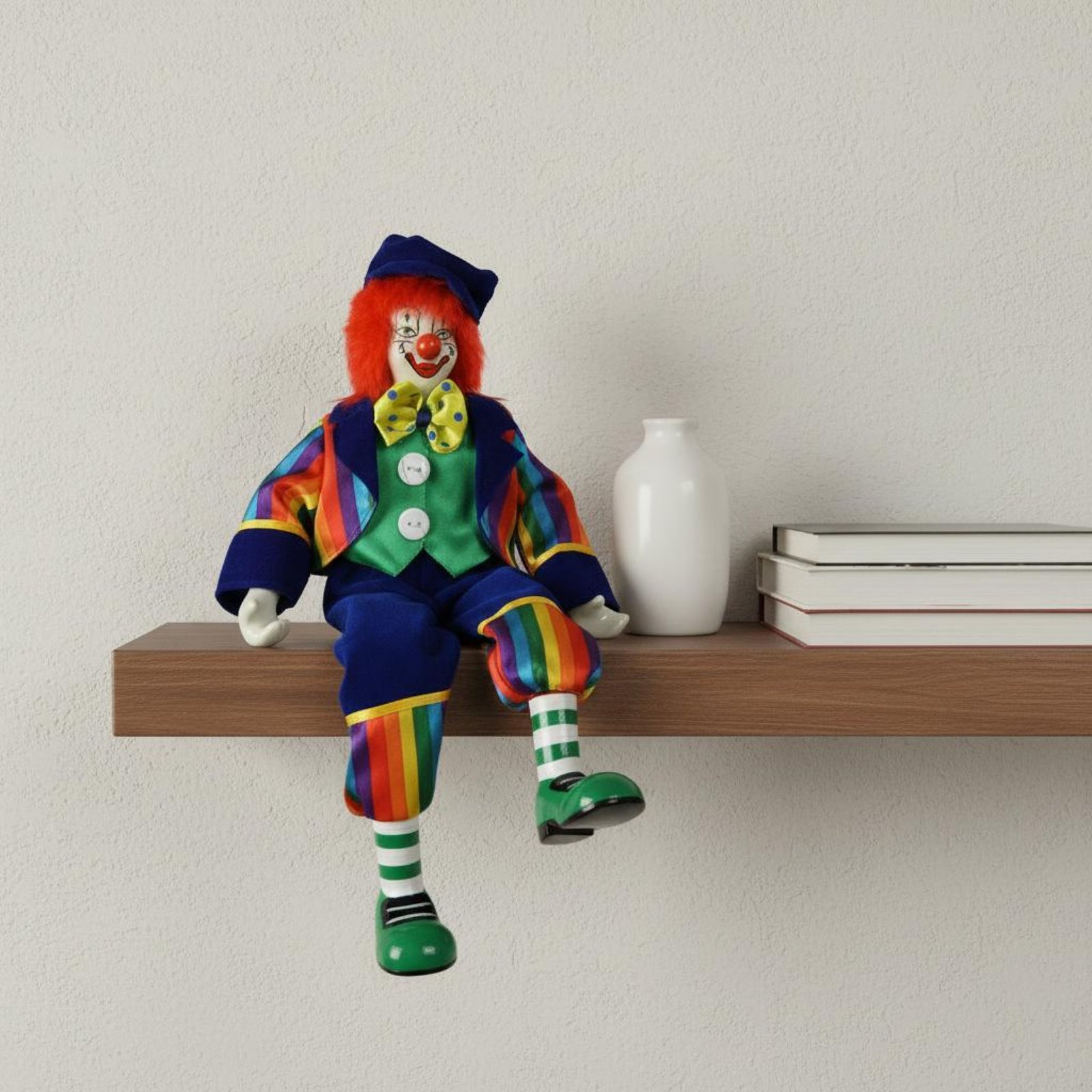 Dangling Leg Clown Doll Handma - đánh giá và giá Vintage Collectible Clowns