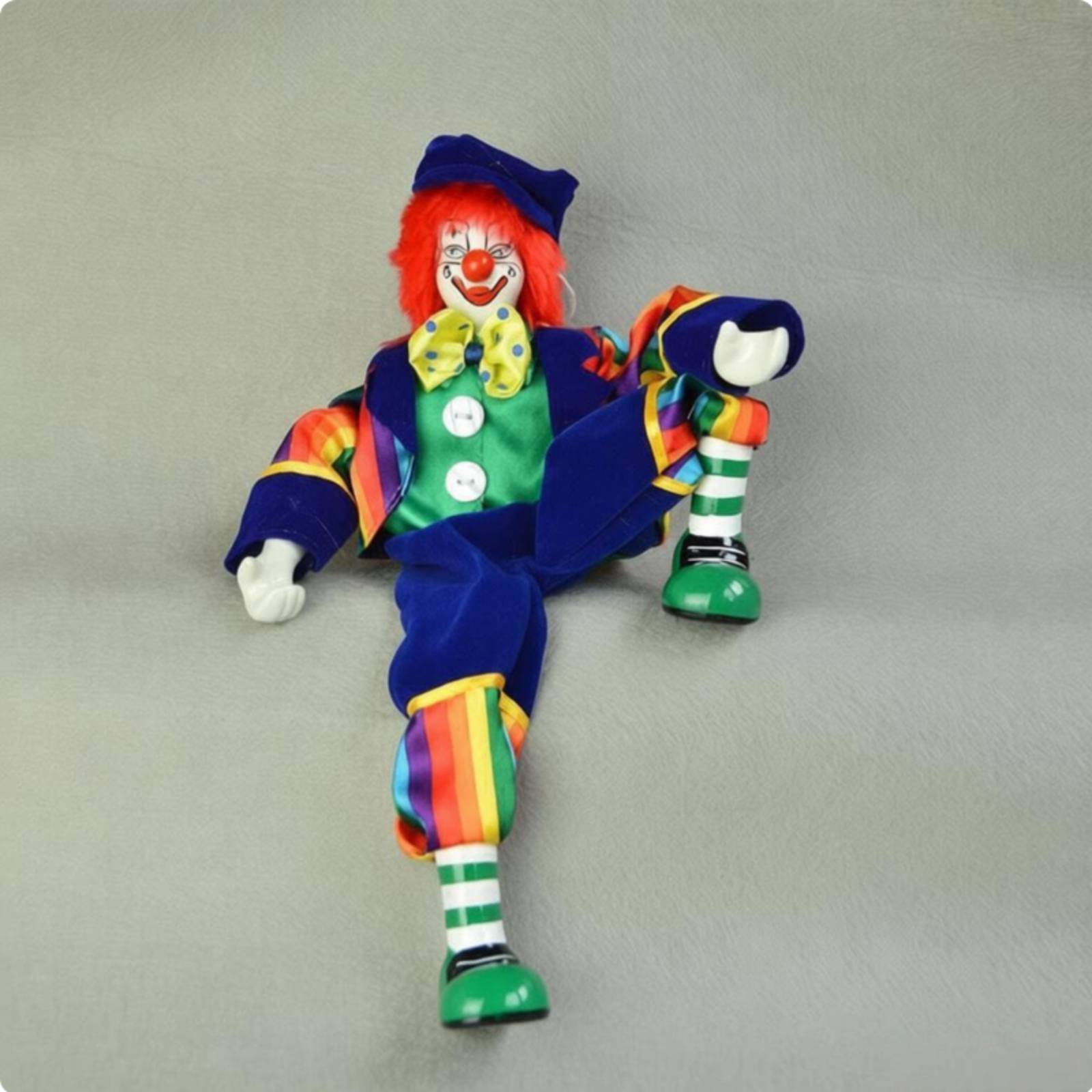 Dangling Leg Clown Doll Handma - đánh giá và giá Vintage Collectible Clowns