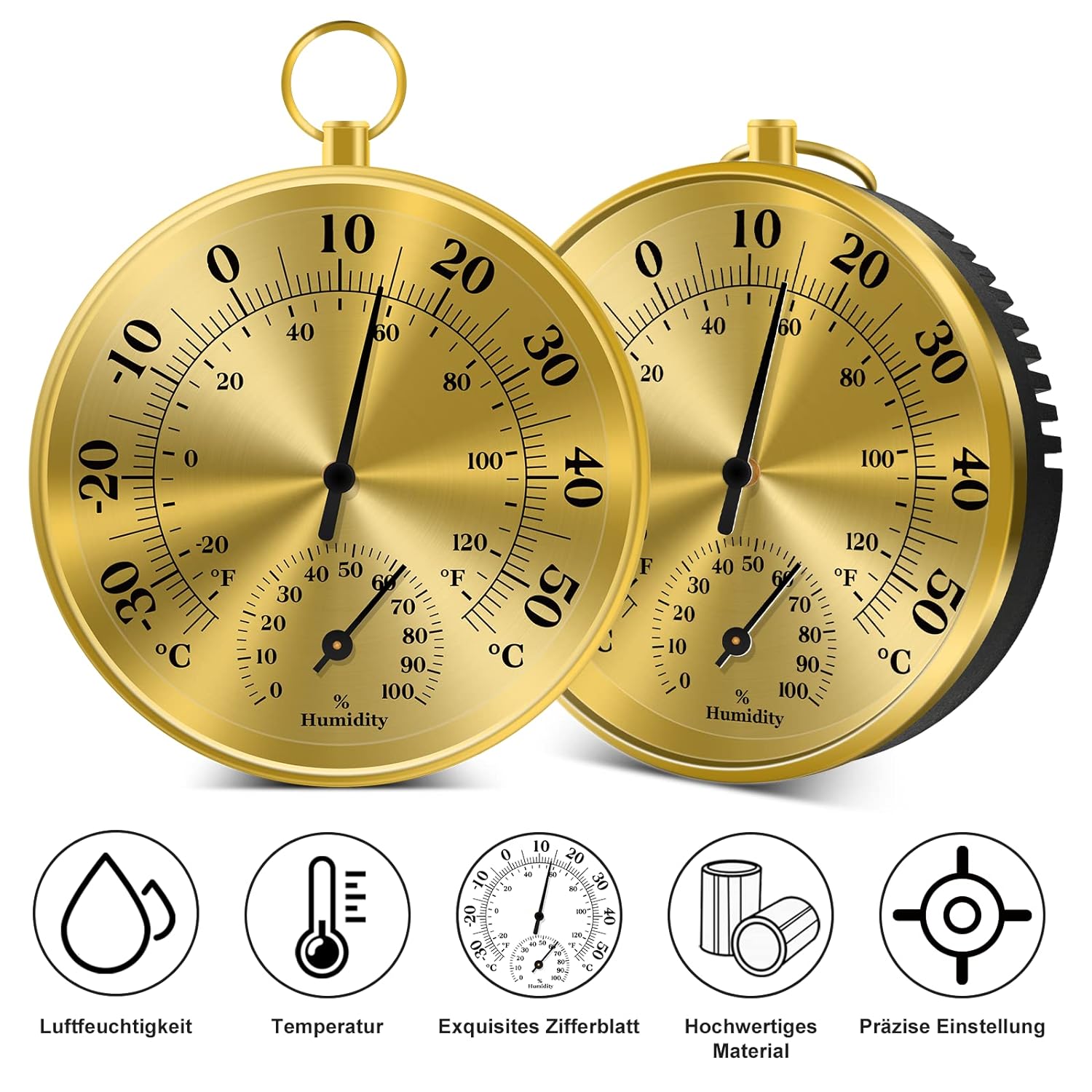 10CM Wall Thermometer Hygromet - đánh giá và giá Analog Meter Gauge