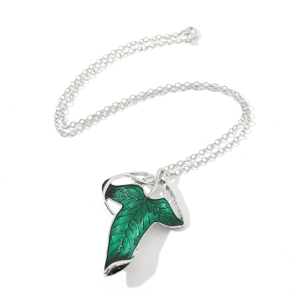 Vintage Green Leaf Pendant Nec - đánh giá và giá Vintage Collectible Item