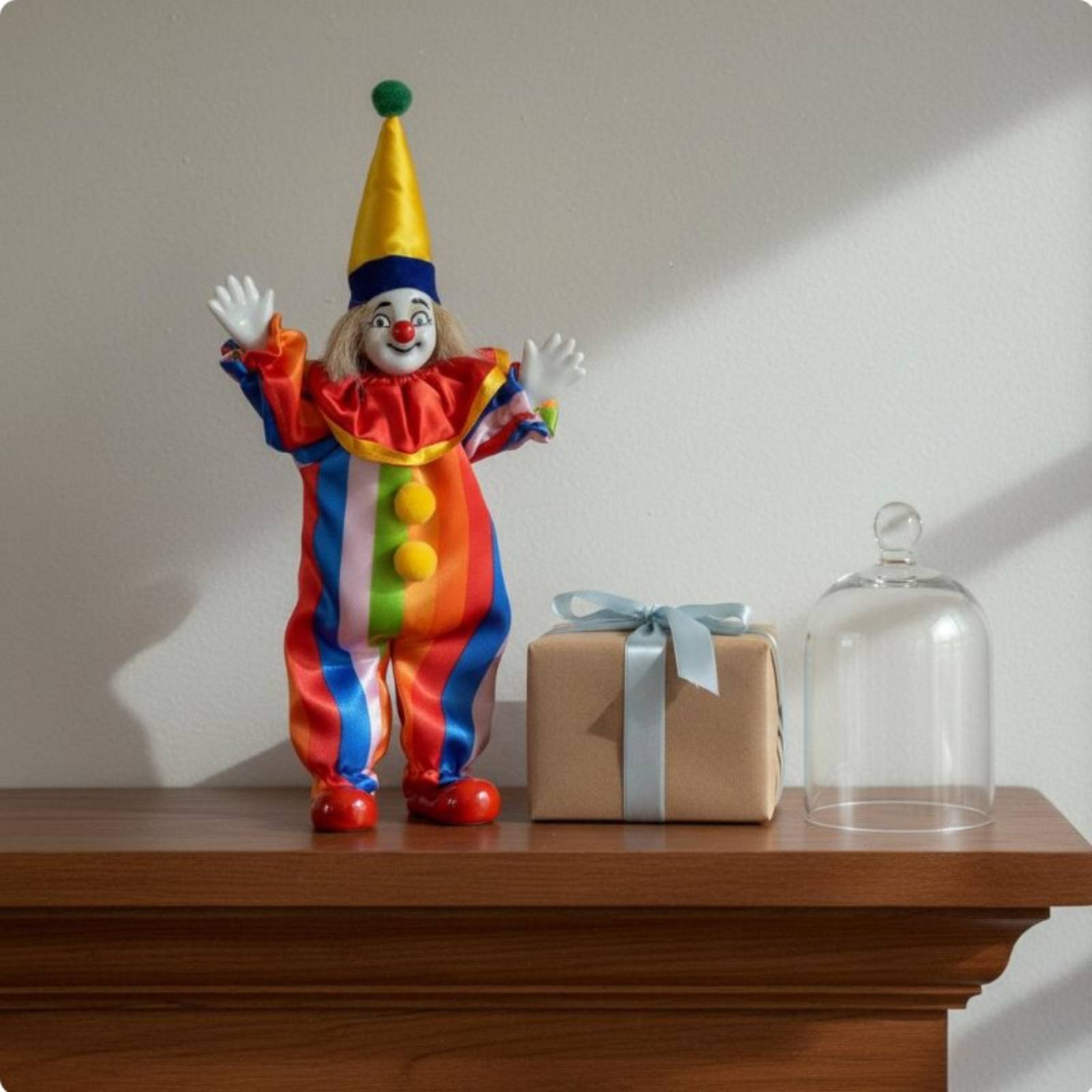 Vintage Porcelain Clown Doll D - đánh giá và giá Vintage Collectible Dolls