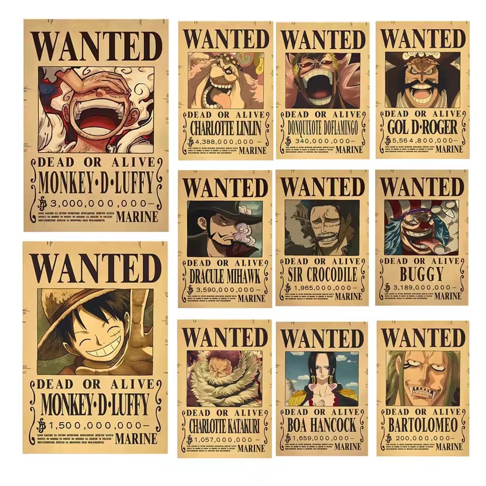 Anime One Piece Bounty Wanted  - đánh giá và giá Vintage Collectible Dolls