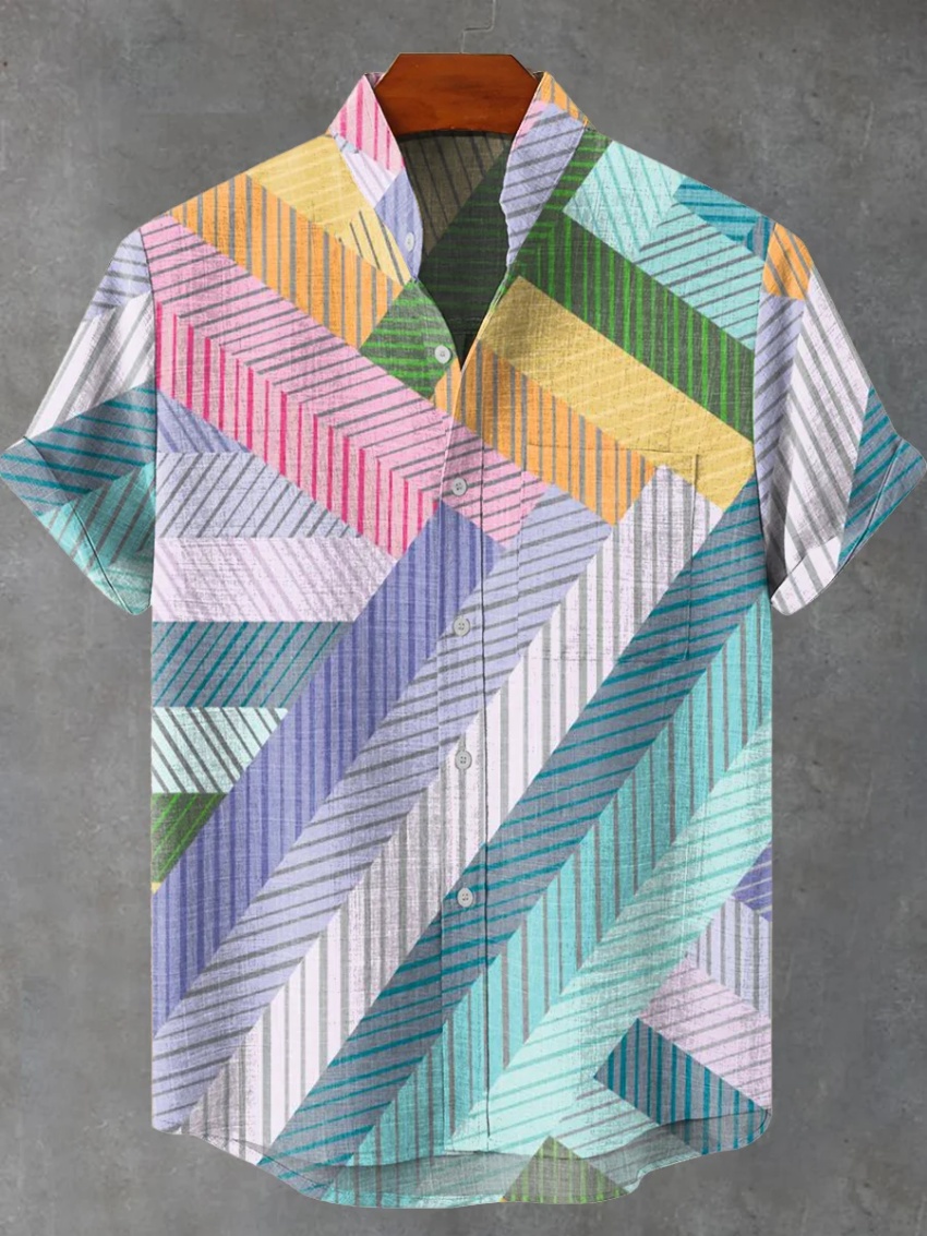 New Men's Short Sleeve Linen S - đánh giá và giá Vintage Collectible Shop