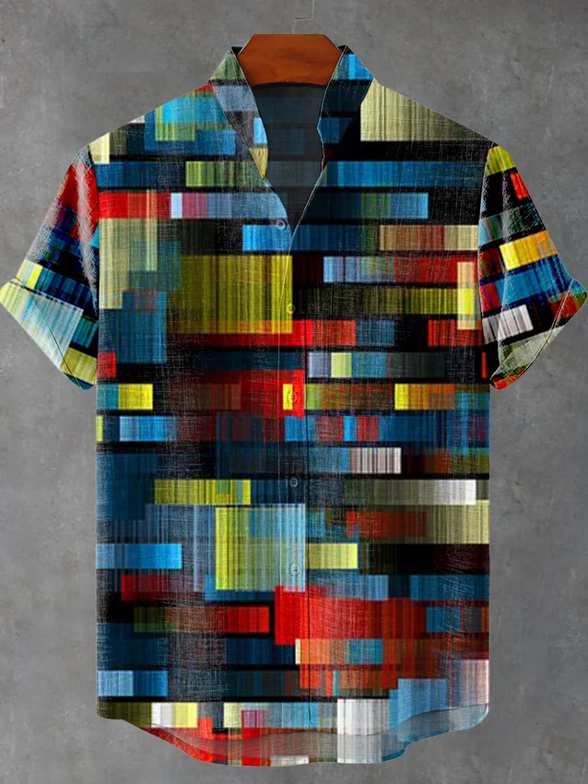 New Men's Short Sleeve Linen S - đánh giá và giá Vintage Collectible Shop