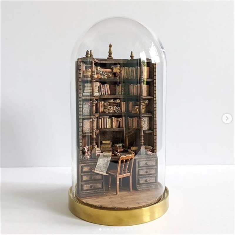 Miniature Bookcase Bookshelf D - đánh giá và giá Vintage And Collectible Books